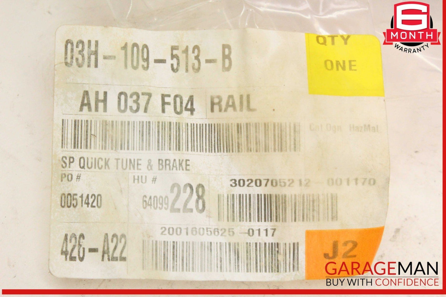 07-09 Audi Q7 VW Touareg Engine Timing Chain Guide Rail 03H109513B OEM