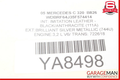 01-07 Mercedes W203 C320 C230 C280 Front Left Side Door Control Module OEM