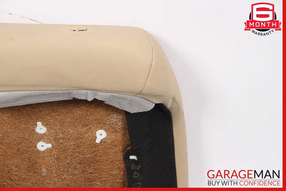 07-09 Mercedes W211 E350 Front Left/Right Top Upper Seat Cushion Cover Beige OEM
