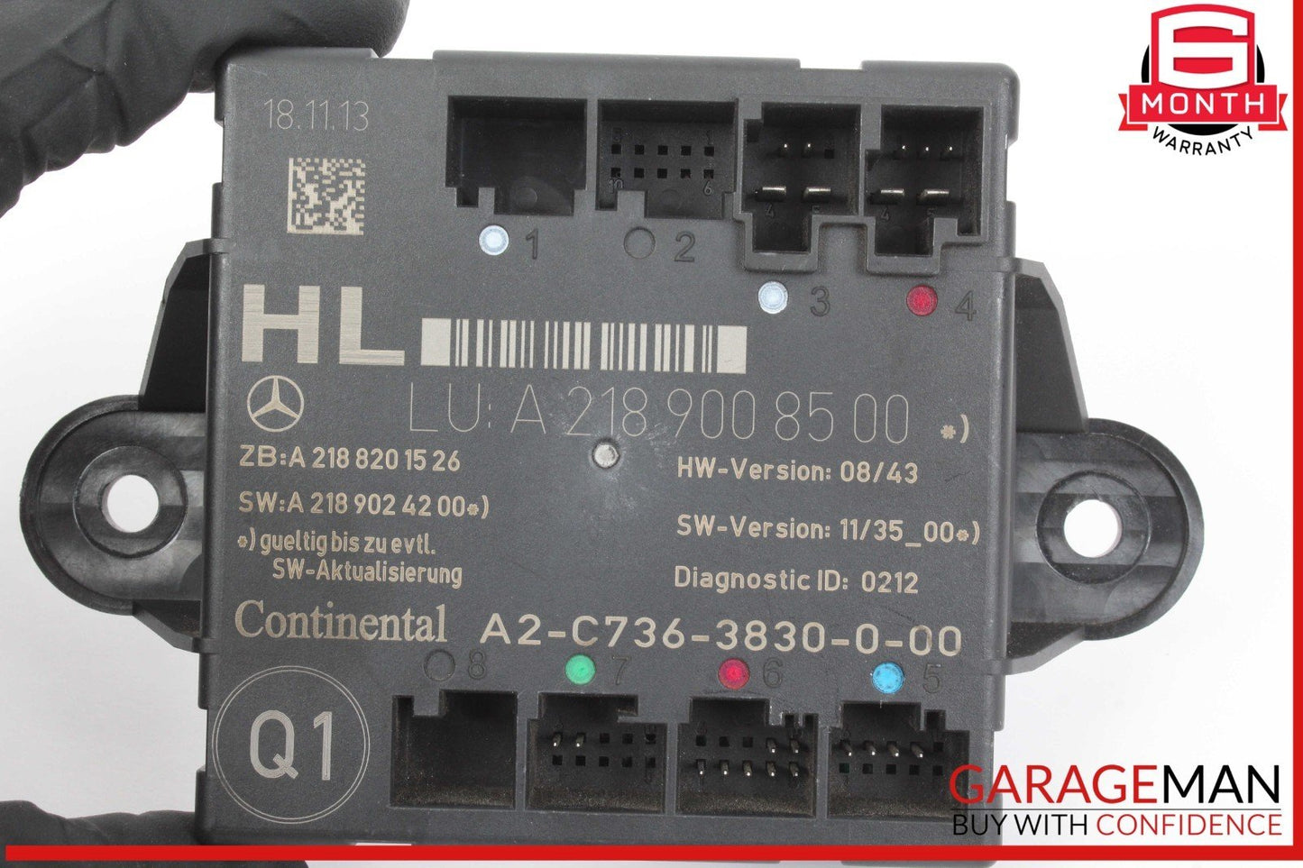 08-18 Mercedes W212 E250 CLS500 C250 Rear Left Side Door Control Module Unit OEM