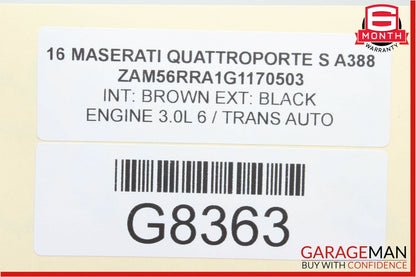 14-18 Maserati Quattroporte Front Left Driver Side Door Triangle Trim Cover