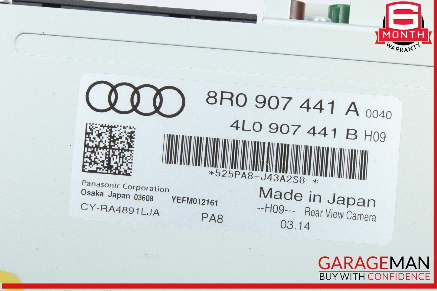 09-17 Audi SQ5 Q5 Rear View Camera Computer Control Module Unit 8R0907441A OEM
