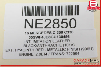 15-19 Mercedes W205 C300 GLC300 Fuse Box Power Distribution Box Module OEM