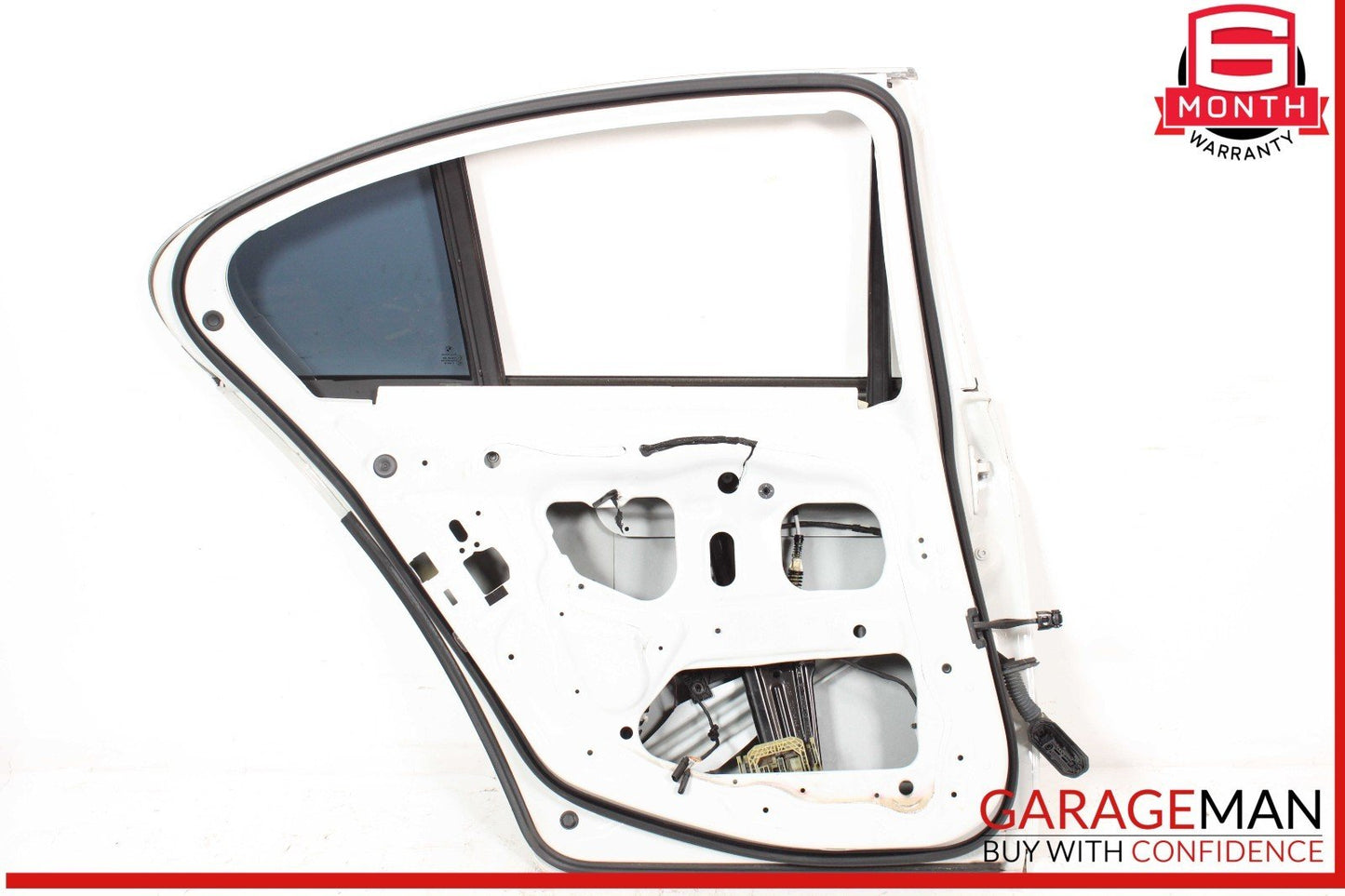 11-16 BMW 528i 535i 550i Rear Left Driver Side Door Shell Panel White OEM