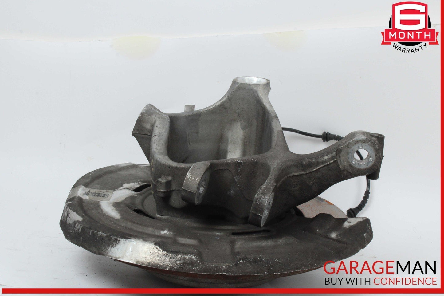 11-16 BMW 528i 535i 550i F10 Rear Right Side Spindle Knuckle w/ Rotor Disc