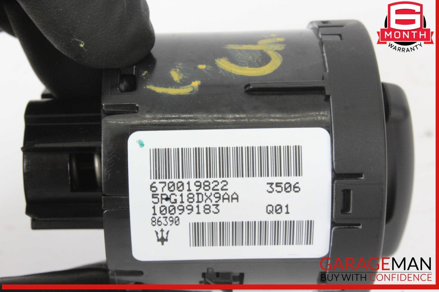 14-17 Maserati Ghibli Dash Headlight Head Light Lamp Control Switch 670019822