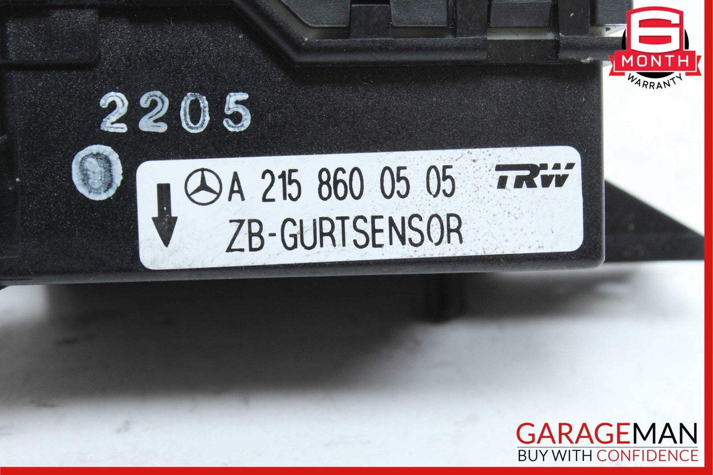 00-13 Mercedes W215 CL55 AMG SL500 Seat Belt Seatbelt Tension Sensor