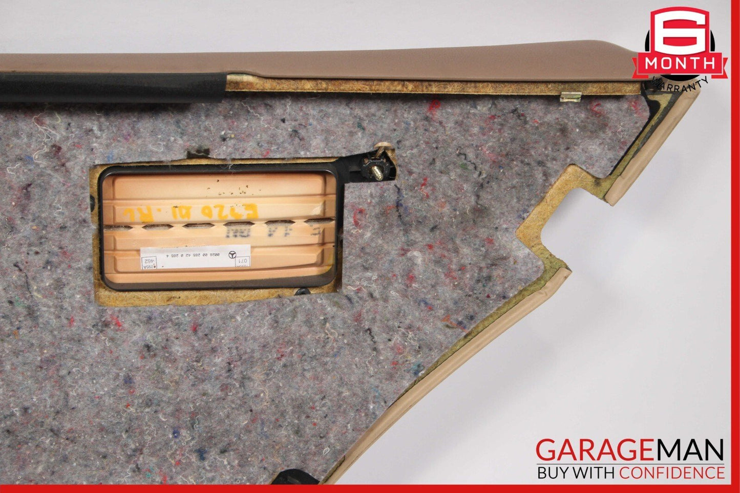 96-03 Mercedes W210 E320 Rear Left Side Interior Door Trim Panel Leather Java
