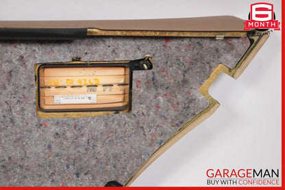 96-03 Mercedes W210 E320 Rear Left Side Interior Door Trim Panel Leather Java