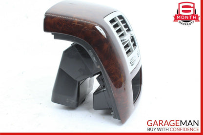 07-13 Mercedes W221 S550 Rear Center Console AC A/C Air Vent Trim Panel Wood