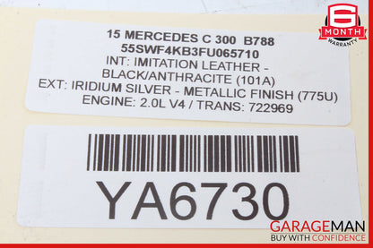 15-18 Mercedes W205 C300 C400 C350e Rear Trunk SAM Control Module Unit