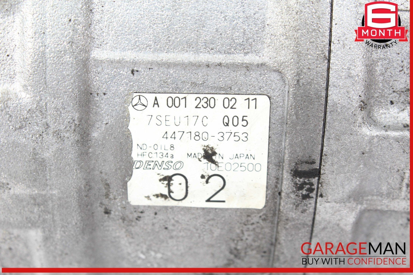 03-06 Mercedes R230 SL500 SL55 AC A/C Air Conditioning Compressor 0012300211 OEM