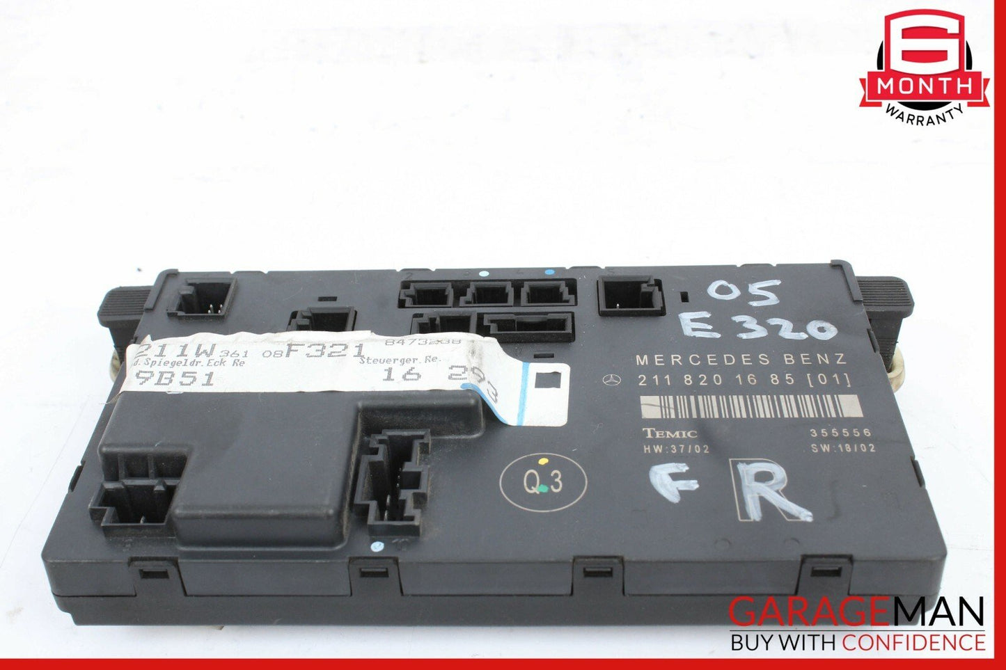 03-09 Mercedes W211 E320 E550 Front Right Passenger Side Door Control Module
