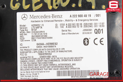 16-19 Mercedes W166 GLE400 Bluetooth Telematic Control Module Unit 2229004819