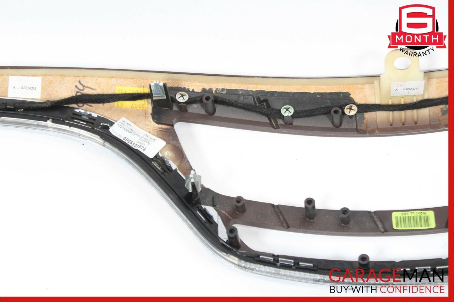 07-09 Mercedes W221 S550 S600 Dashboard Center Trim Bezel Cover Panel Wood