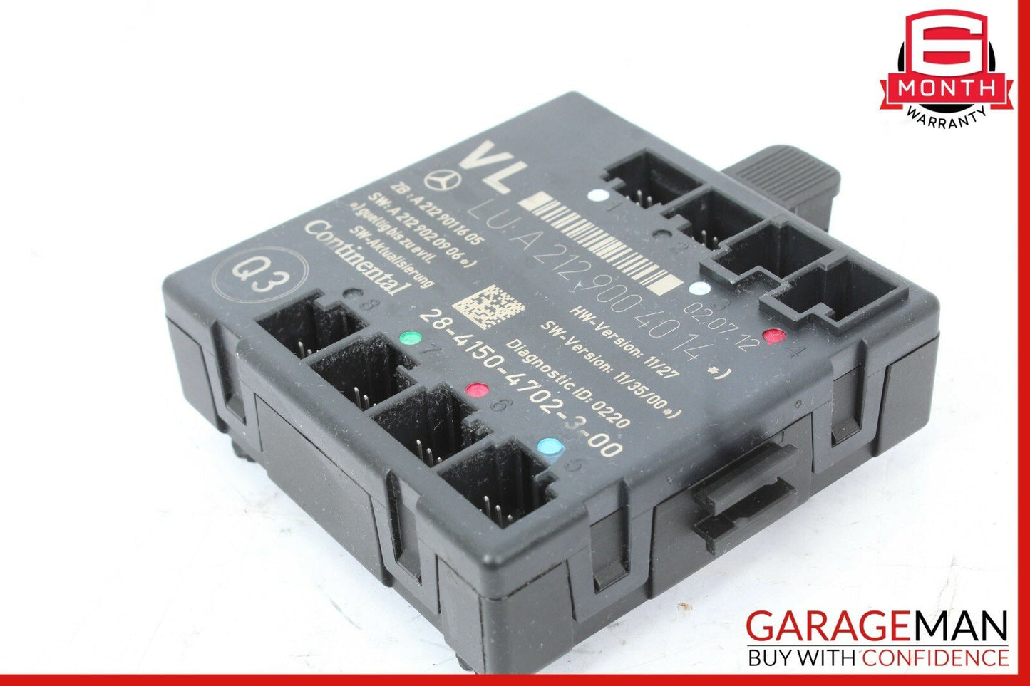08-17 Mercedes W204 C250 Front Left Side Door Control Module 2129006318 OEM