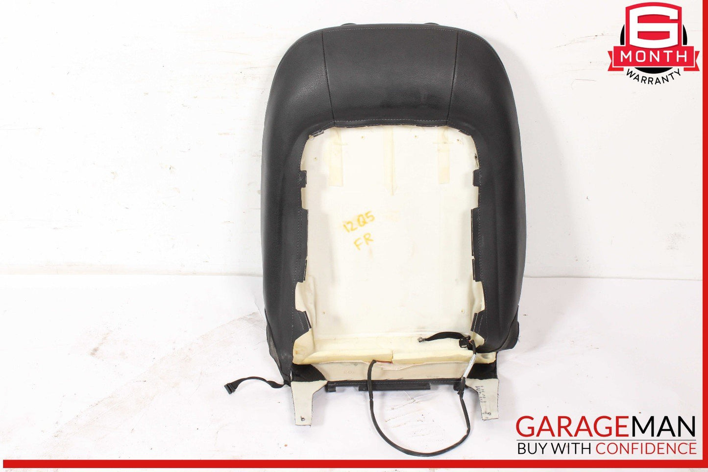 09-17 Audi Q5 Front Right Side Upper Seat Cushion Black OEM