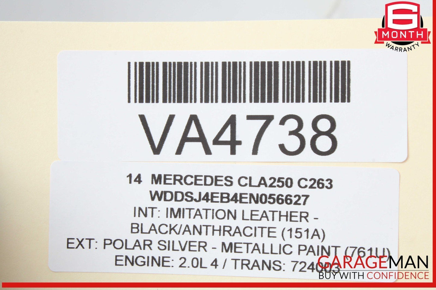 07-16 Mercedes W218 CLS550 S550 CL63 Rear Trunk Tailgate Release Open Handle OEM