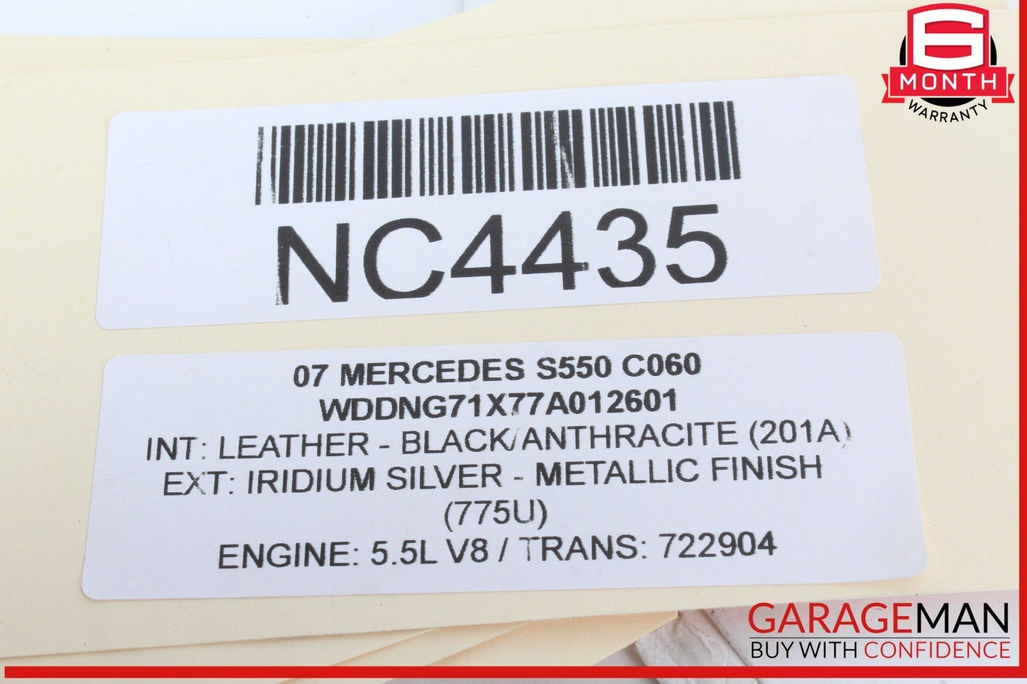07-14 Mercedes W221 S550 CL550 Electronic Parking Button Switch 2215401445 OEM
