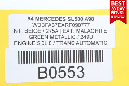 94-99 Mercedes R129 SL500 E500 S500 Diagnostic Control Module 0155452932 A98 OEM