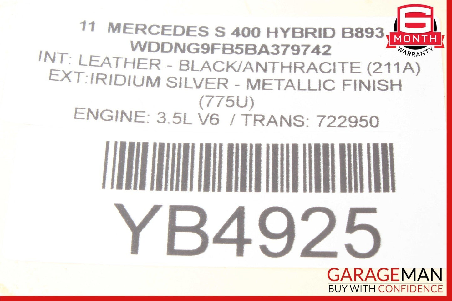 07-14 Mercedes W221 S400 CL63 Rear Right or Left Side Tie Rod Lower Control Arm