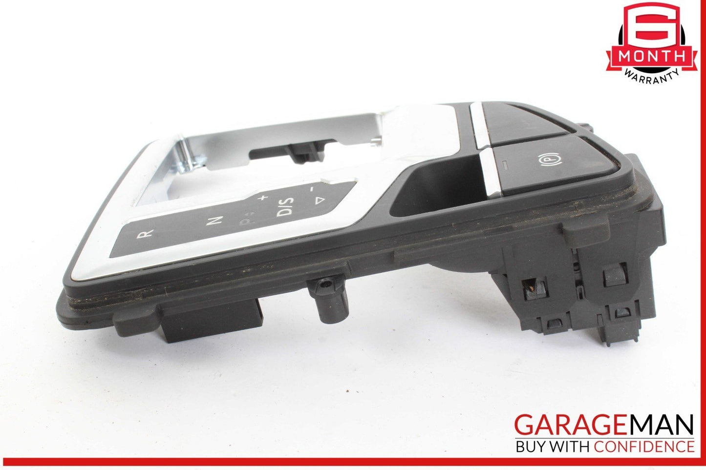 17-19 Audi Q7 Gear Shift Shifter Trim Cover Panel w/ Parking Brake Switch OEM