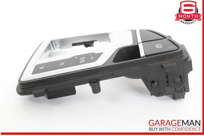 17-19 Audi Q7 Gear Shift Shifter Trim Cover Panel w/ Parking Brake Switch OEM