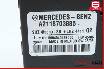 06-13 Mercedes X164 GL350 E320 Heated Seat Control Module 2118703885 OEM