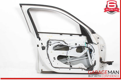 12-15 BMW X1 Front Left Driver Side Door Shell White OEM