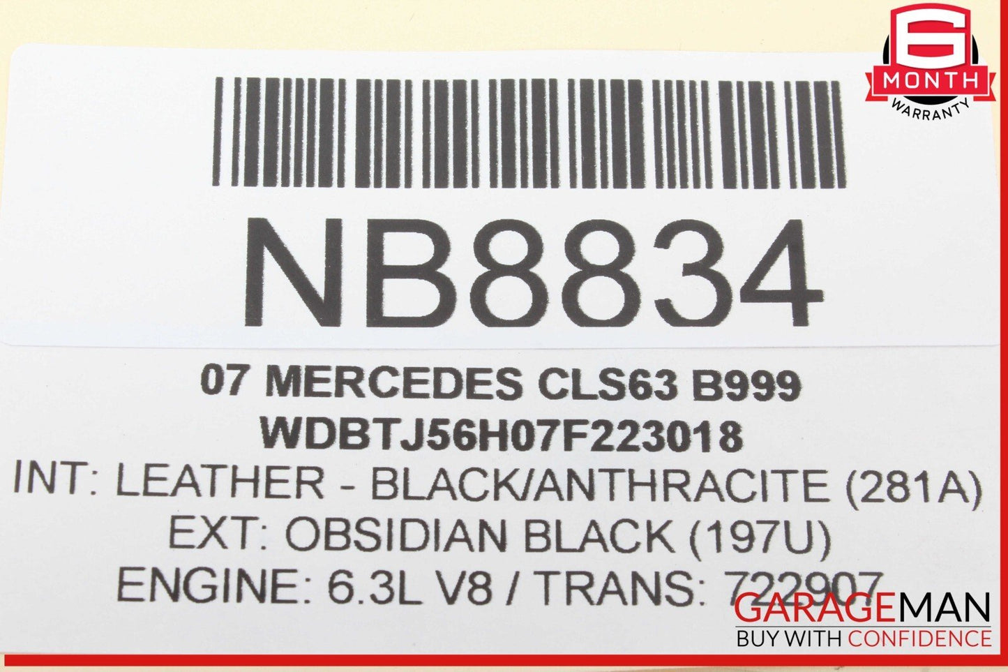06-10 Mercedes W219 CLS63 AMG Xenon HID Headlight Ballast Module Unit OEM