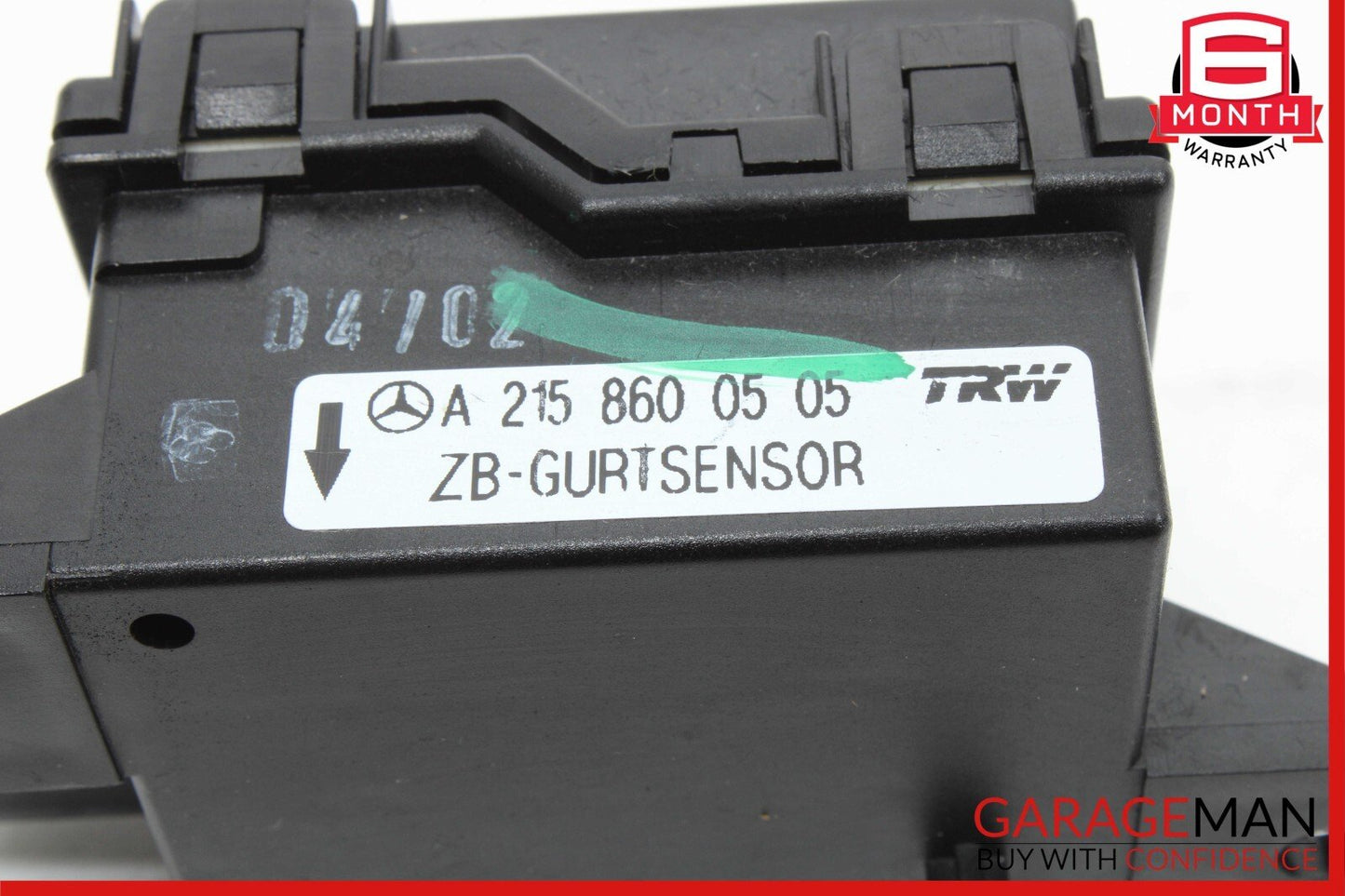 00-13 Mercedes R230 SL500 Seat Belt Seatbelt Tension Sensor 2158600505 OEM