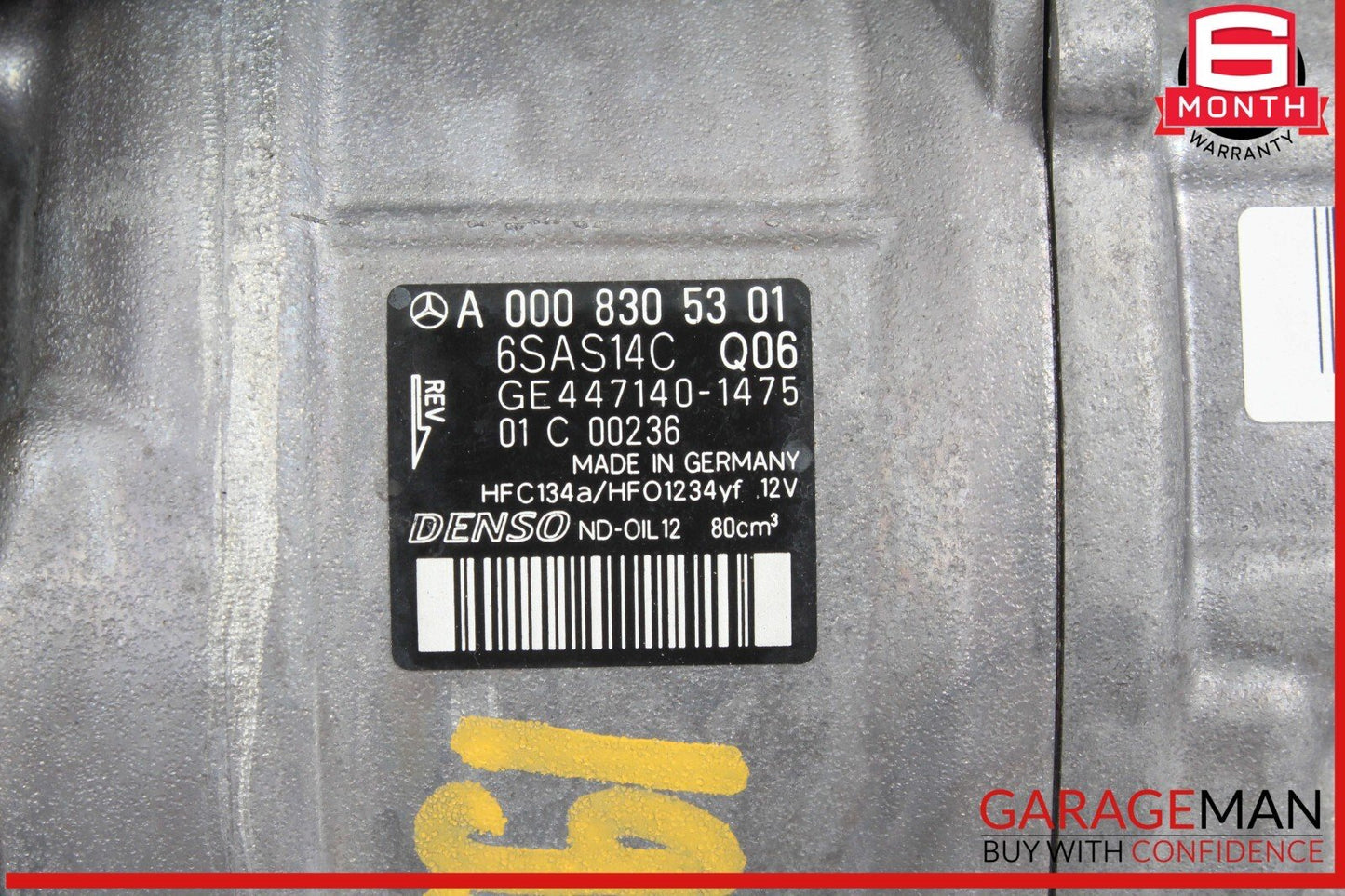 17-20 Mercedes SLC300 SLC43 AMG AC A/C Air Conditioning Compressor 0008305301