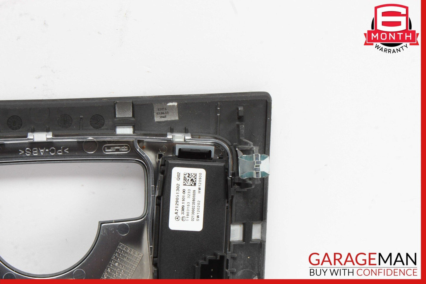 12-14 Mercedes W218 CLS500 Center Console Switch Trim Bezel Cover Wood OEM