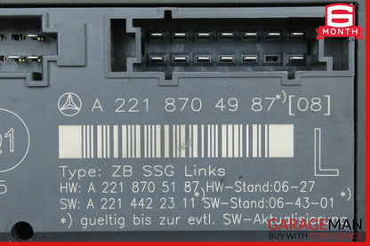 07-13 Mercedes W221 S63 AMG Front Left Driver Under Seat Control Unit OEM