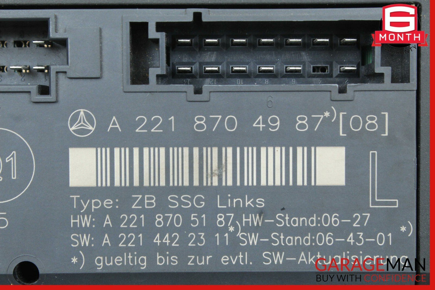 07-13 Mercedes W221 S63 AMG Front Left Driver Under Seat Control Unit OEM