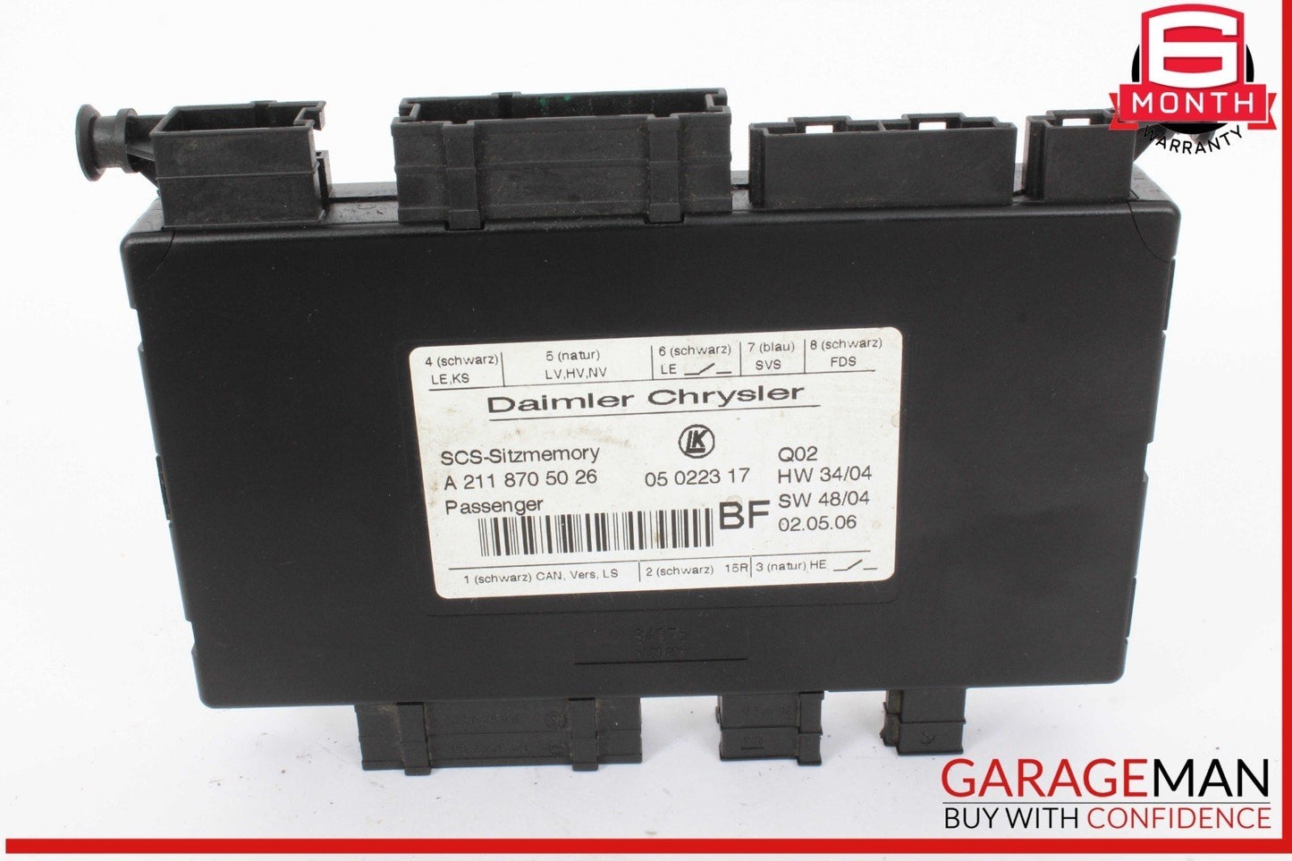 03-12 Mercedes X164 GL450 4MATIC ML350 Front Right Side Seat Control Module OEM