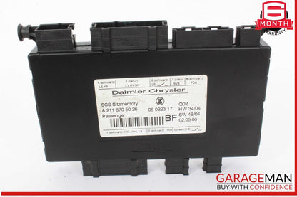 03-12 Mercedes X164 GL450 4MATIC ML350 Front Right Side Seat Control Module OEM