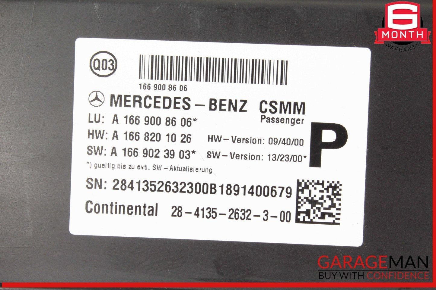 13-19 Mercedes W166 GLE400 GL450 Front Right Seat Control Module Unit OEM