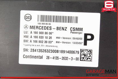 13-19 Mercedes W166 GLE400 GL450 Front Right Seat Control Module Unit OEM