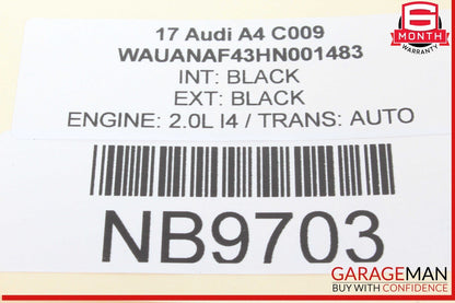17-24 Audi A4 Rear Trunk Deck Lid Lock Latch Actuator 3G0827503A OEM