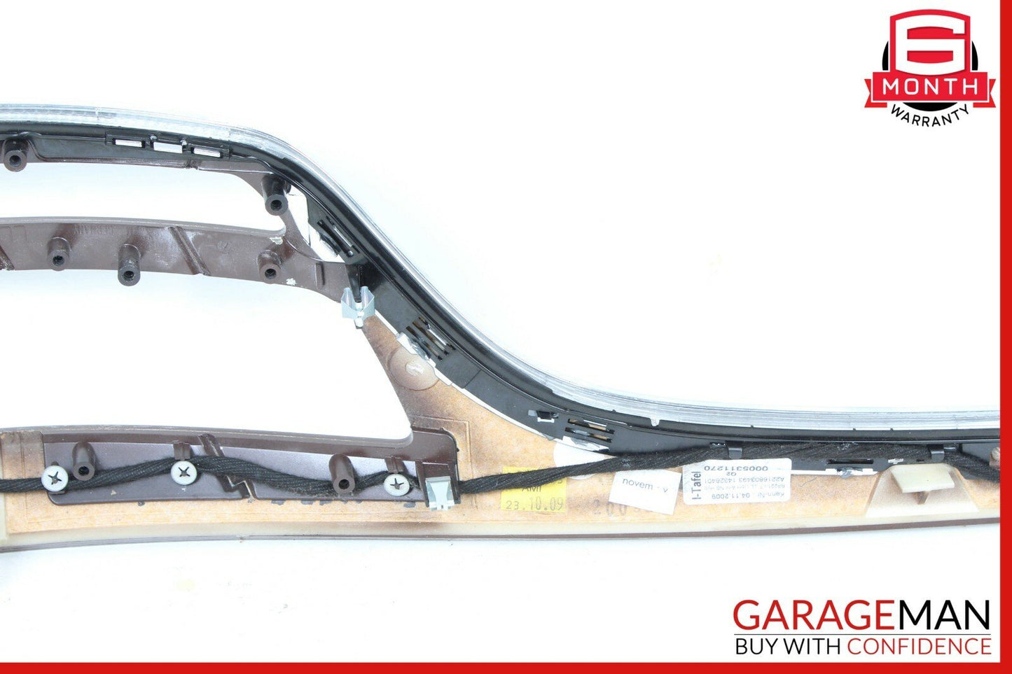 10-13 Mercedes W221 S400 Hybrid Center Dashboard Dash Trim Molding Panel Wood