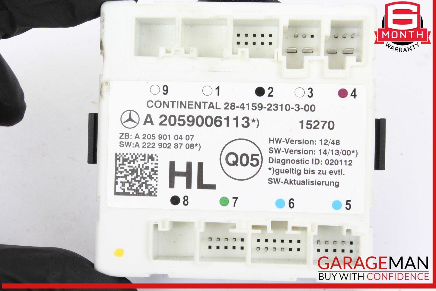 15-20 Mercedes W205 C300 Rear Left Driver Side Door Control Module Unit OEM