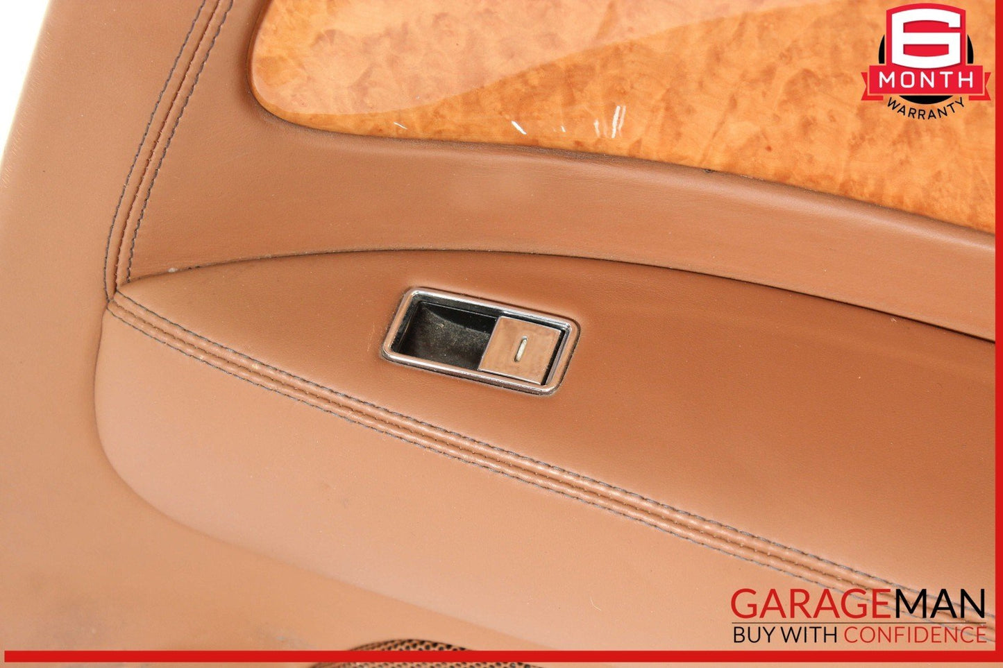 07-11 Bentley Continental GTC Rear Right Side Interior Door Panel Brown OEM