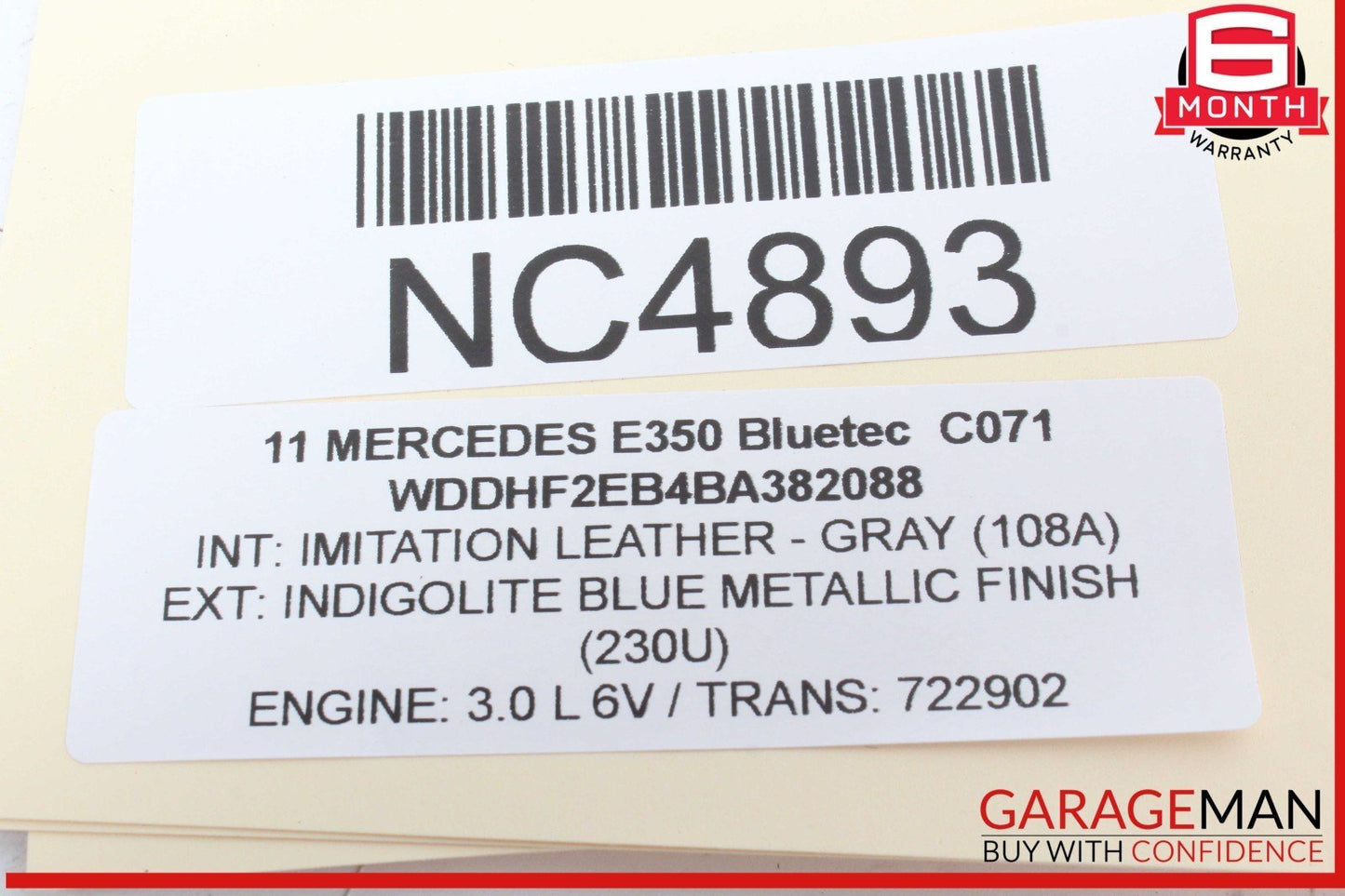 10-13 Mercedes W212 E350 Bluetec Parking Rear View Backup Back Up Camera OEM