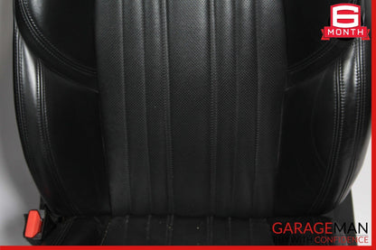 14-17 Maserati Ghibli M157 Front Complete Seat Cushion Cover Assy Set Black OEM