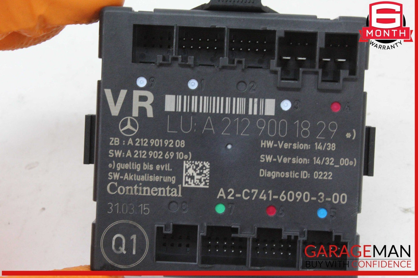 08-18 Mercedes W212 E400 E550 Front Right Side Door Control Module Unit OEM