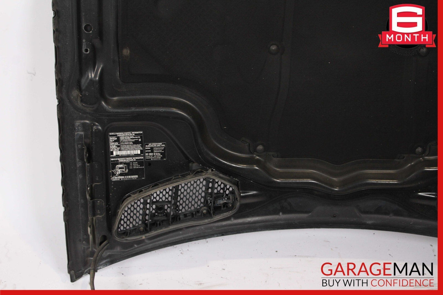 03-08 Mercedes R230 SL500 SL600 Front Hood Bonnet Cover Panel Assembly Black OEM
