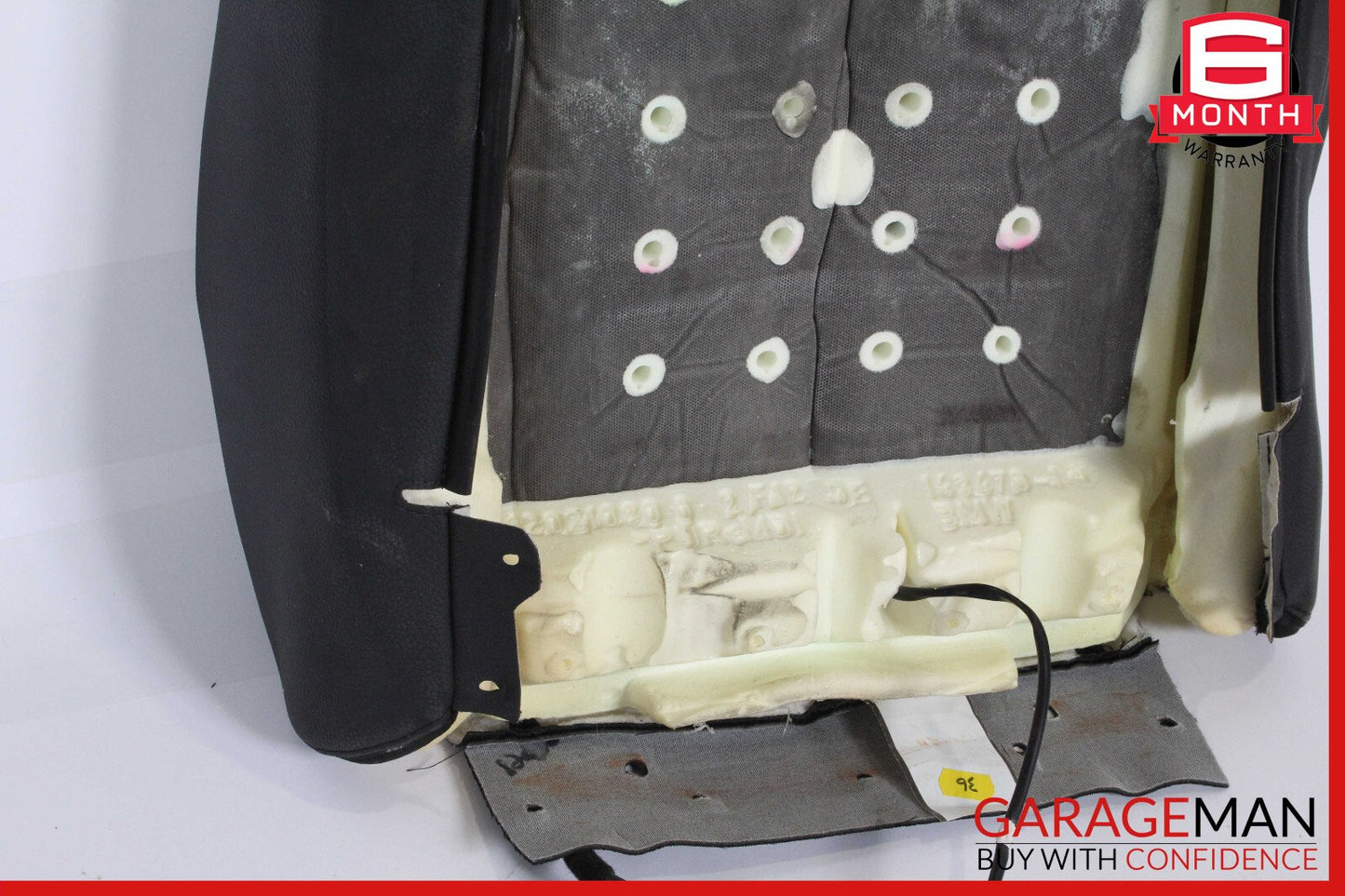 12-18 BMW F30 320i Front Right Top Upper Seat Cushion Black OEM