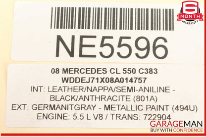 07-13 Mercedes W216 CL550 S600 Front Right Side Bumper Reinforcement Bracket OEM