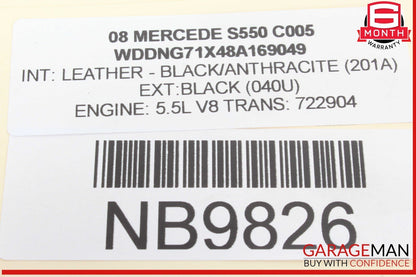 07-14 Mercedes W221 S550 Rear Left or Rear Right Side Tie Rod Lower Control Arm